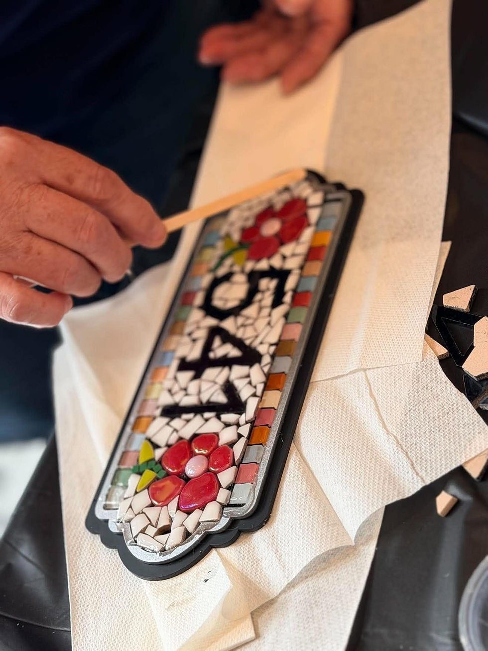 Mosaic Address Plate Workshop