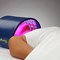 Celluma LED light therapy treatment in progress