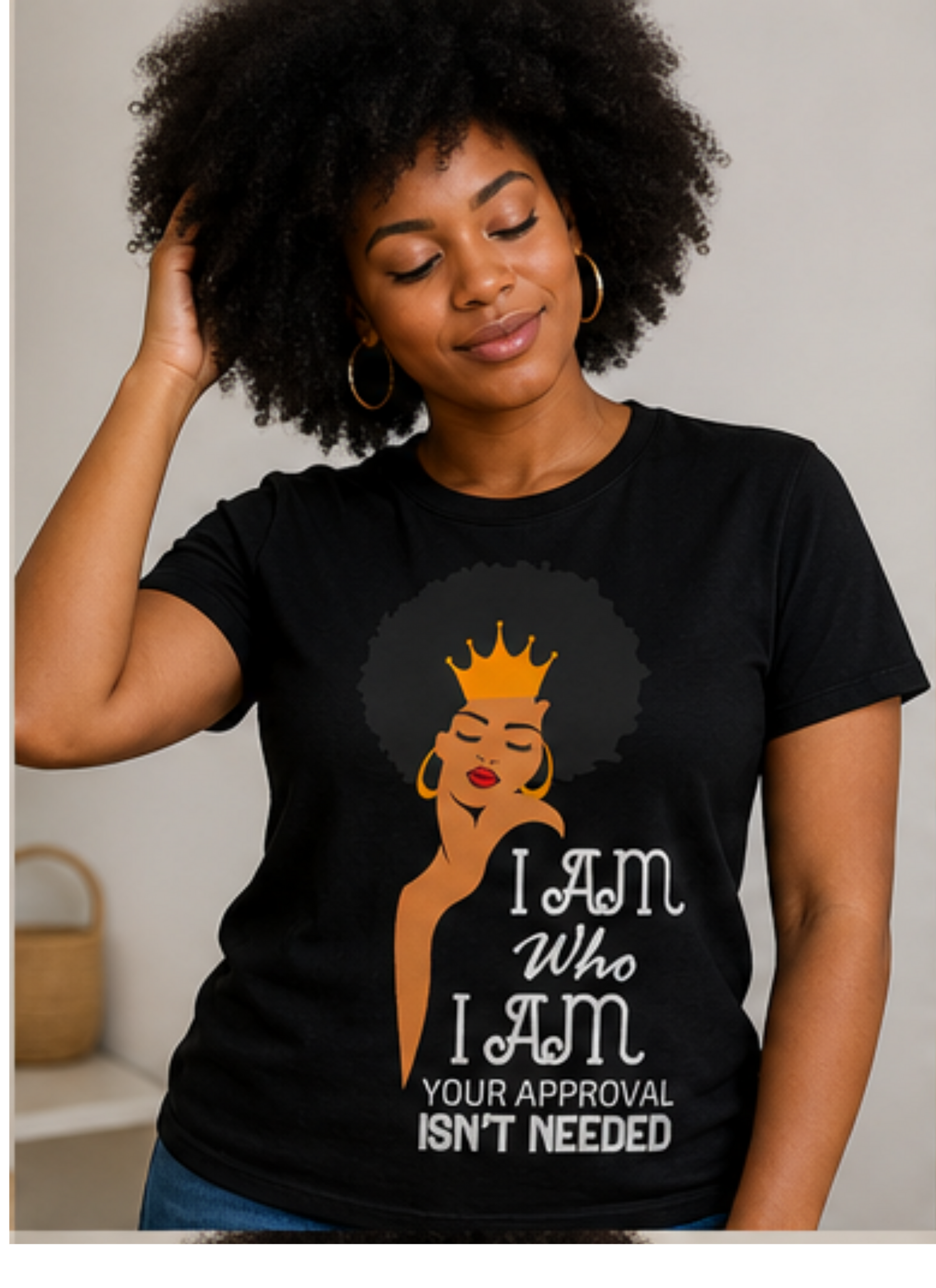 Queen Energy I Am Who I Am Statement Shirt 👑✨