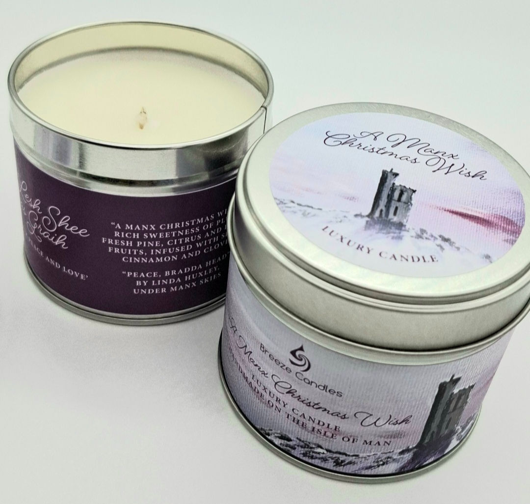 20cl Candle Tin - A Manx Christmas Wish