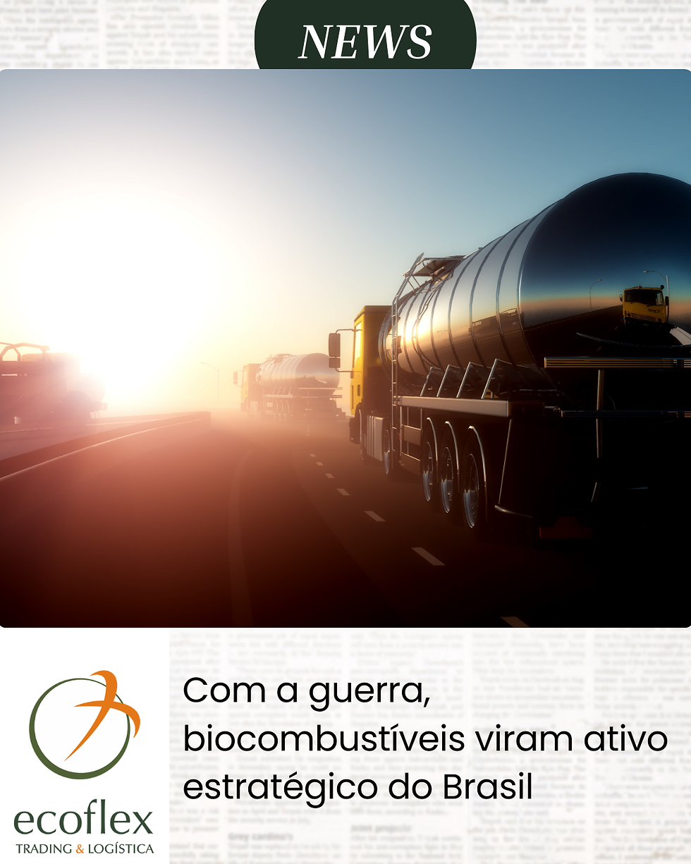 Com a guerra, biocombustíveis viram ativo estratégico do Brasil