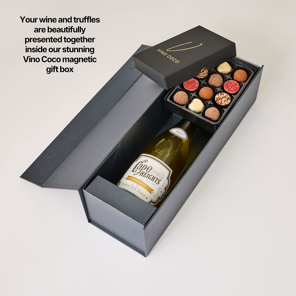 luxury chardonnay wine gift set