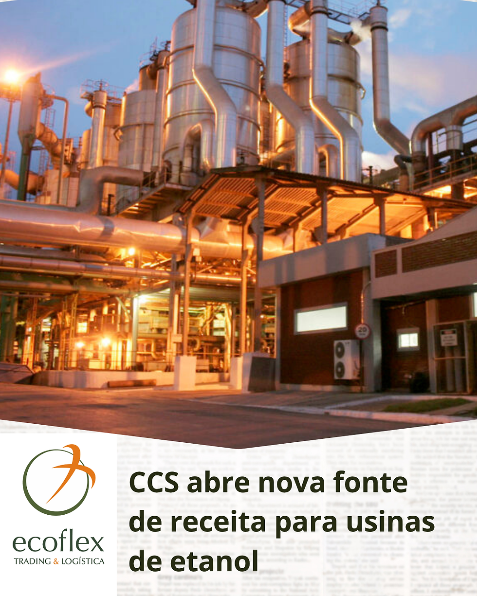 CCS abre nova fonte de receita para usinas de etanol