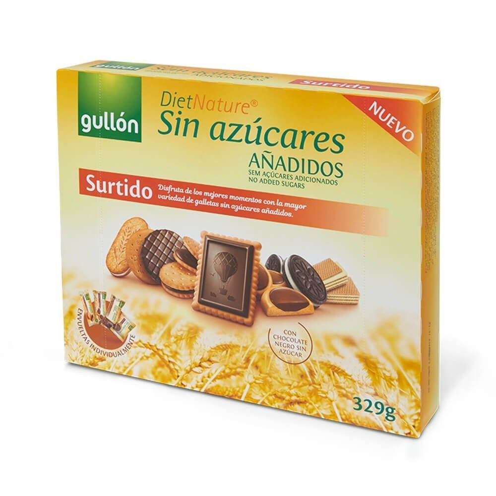 Assortiment suikervrije koekjes met zoetstoffen als tussendoortje voor een dieet