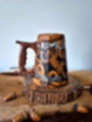 Caneca em Imbuia 1 litro - Thor e a Serpente