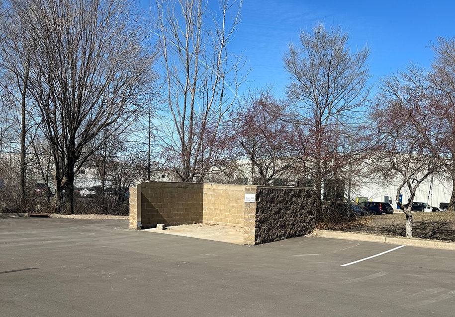 Parking lot and dumpster privacy enclosure