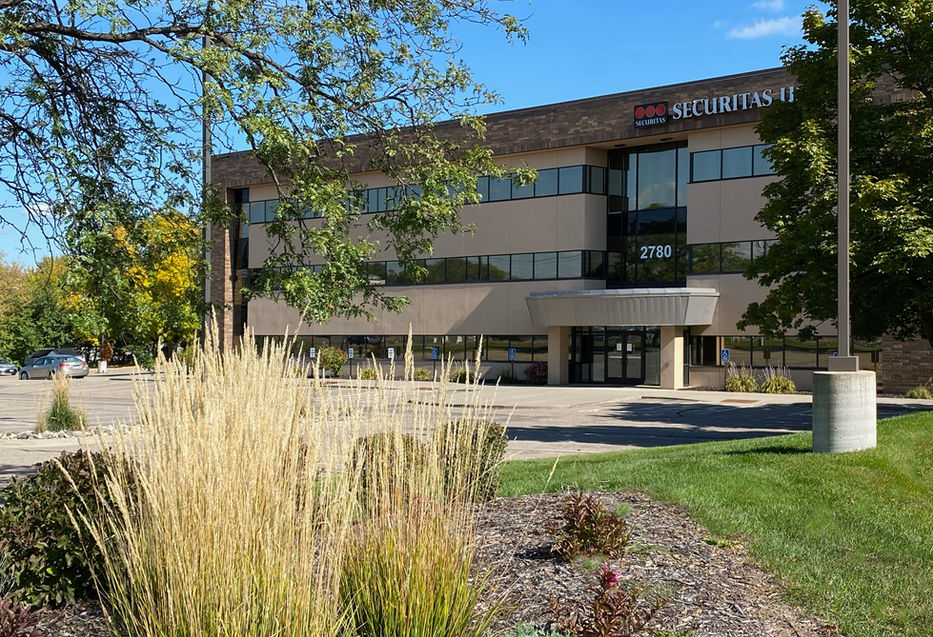 Landscape and commercial building exterior