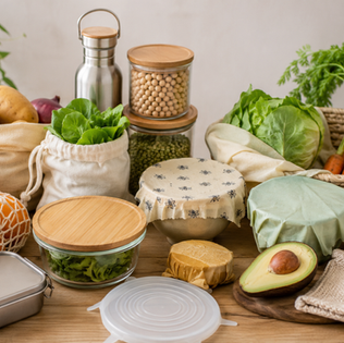 Some alternatives to plastic packaging and storage.