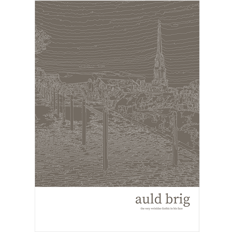 Auld Brig A3 Giclée Design Print