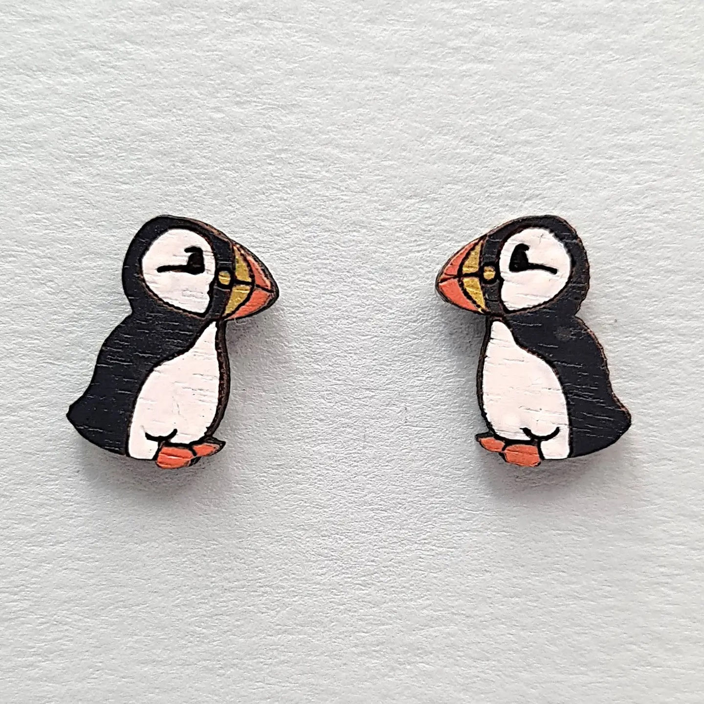 Puffin Stud Earrings