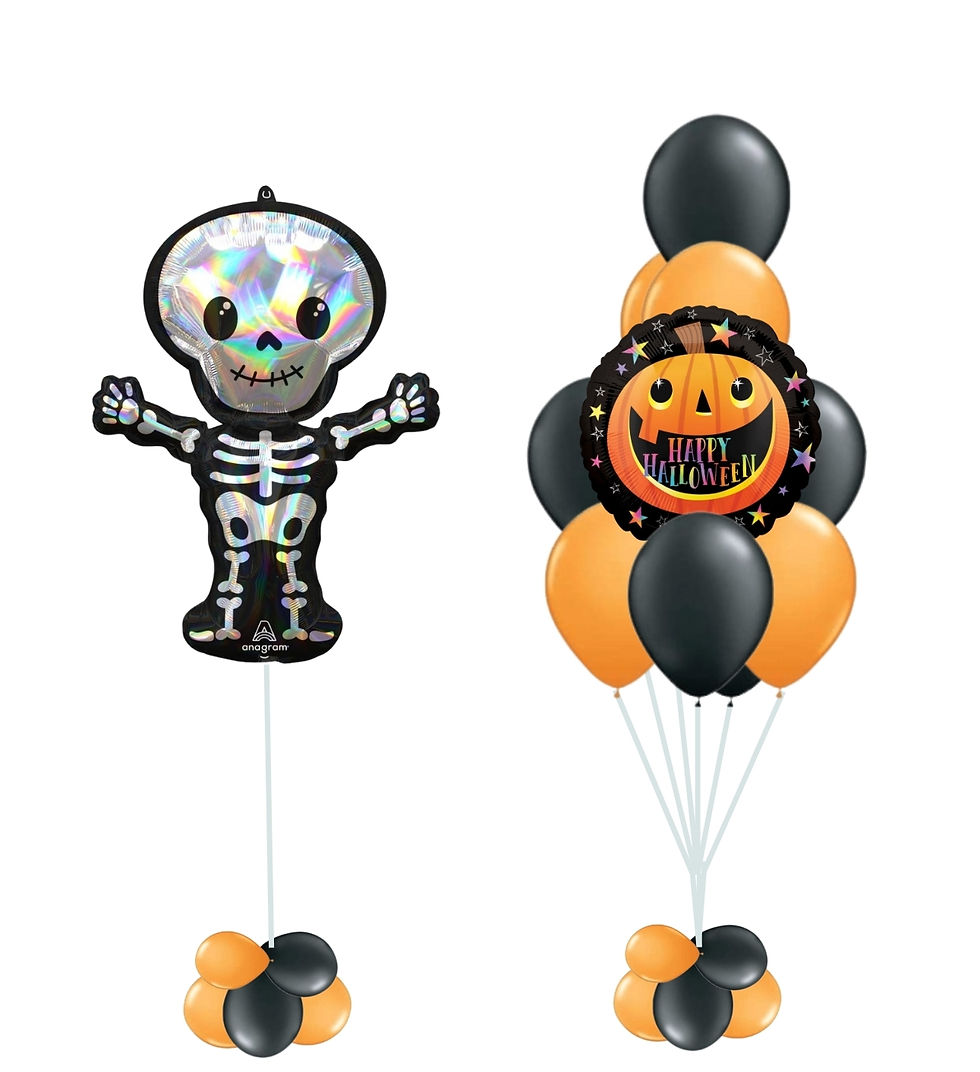 Halloween 11pc Skeleton Helium Bouquet