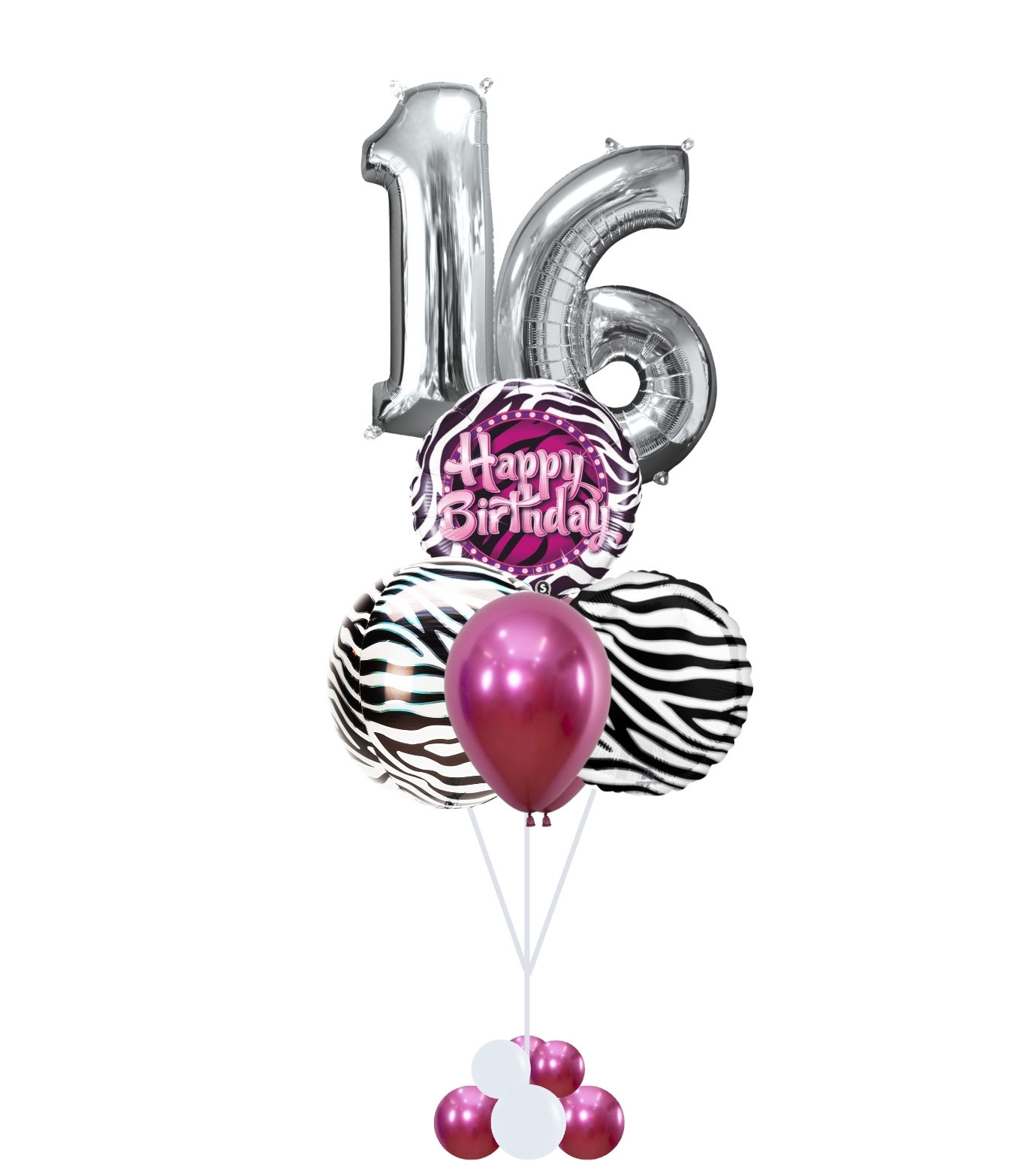 Fuschia Zebra Print Bouquet