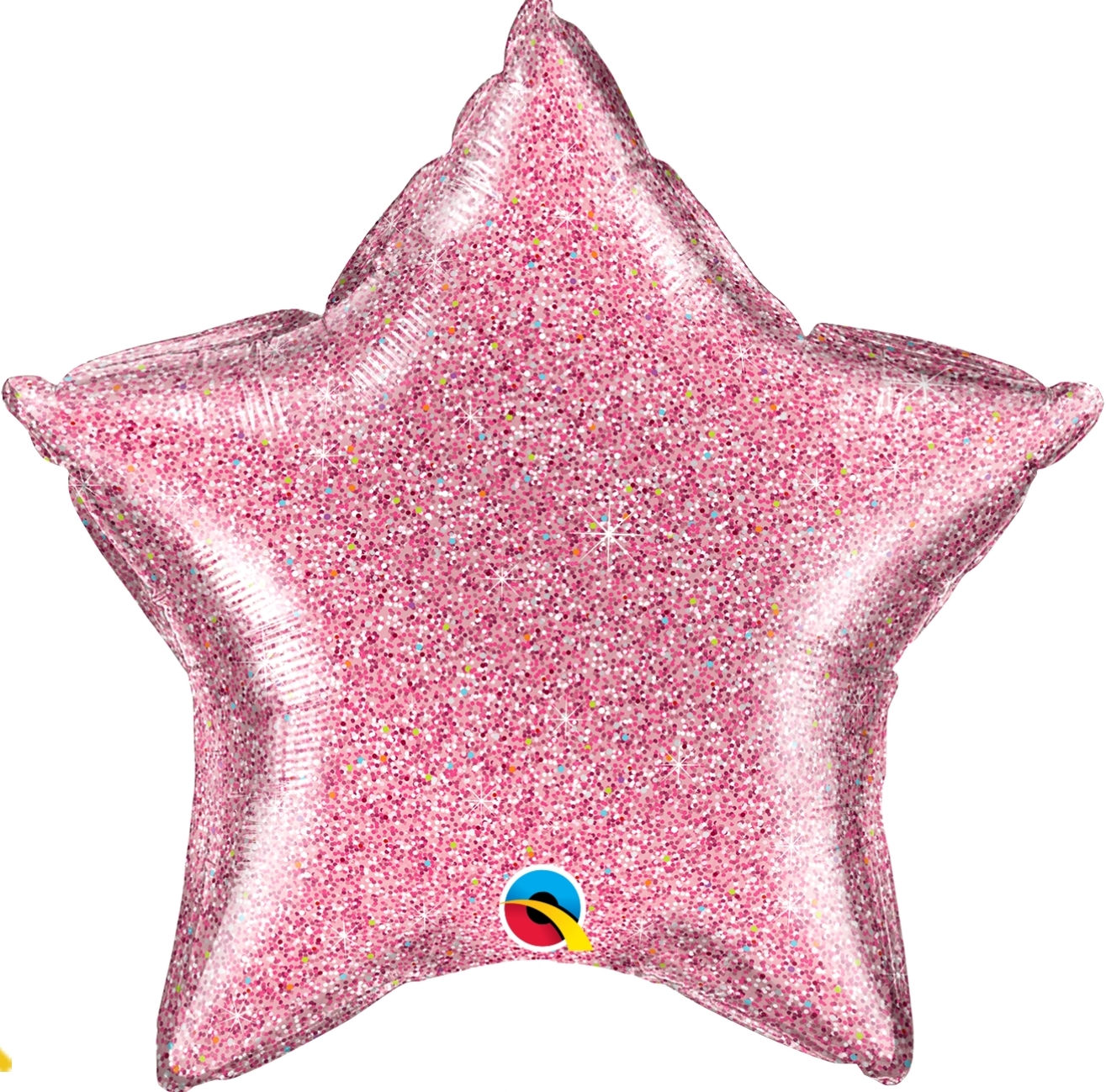 20" Helium Filled Glittergraphic Pink Star
