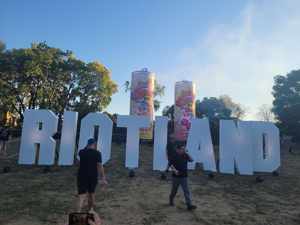 Sign at Riot Fest Chicago