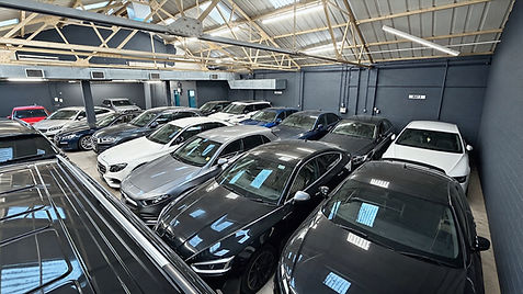 Refined vehicle storage garage interior_