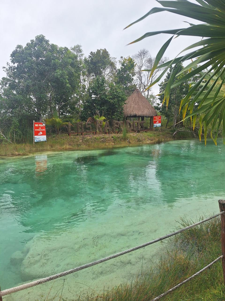 The natural lazy river at Los Rapidos