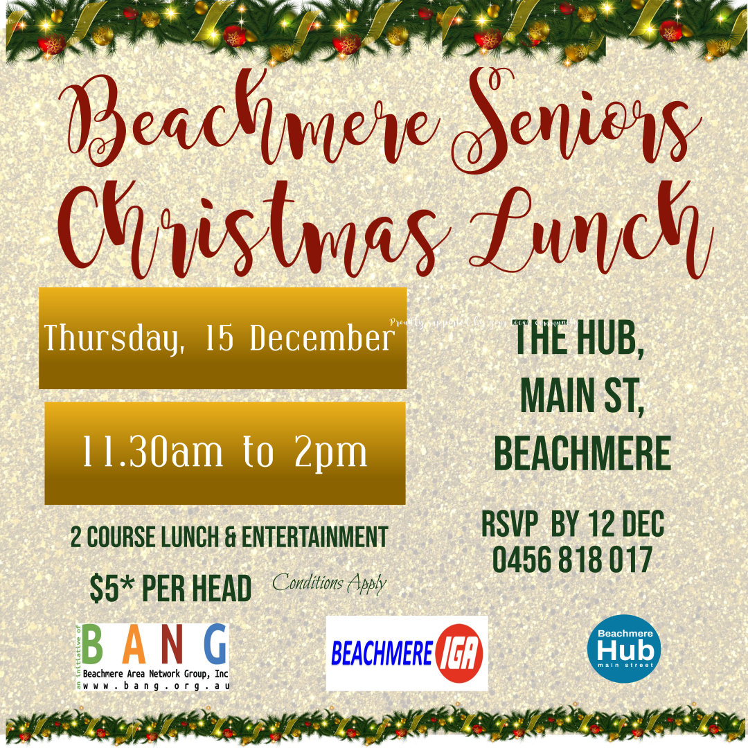 Beachmere Seniors Xmas Lunch BANG