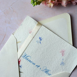 Faire-part artisanal romantique