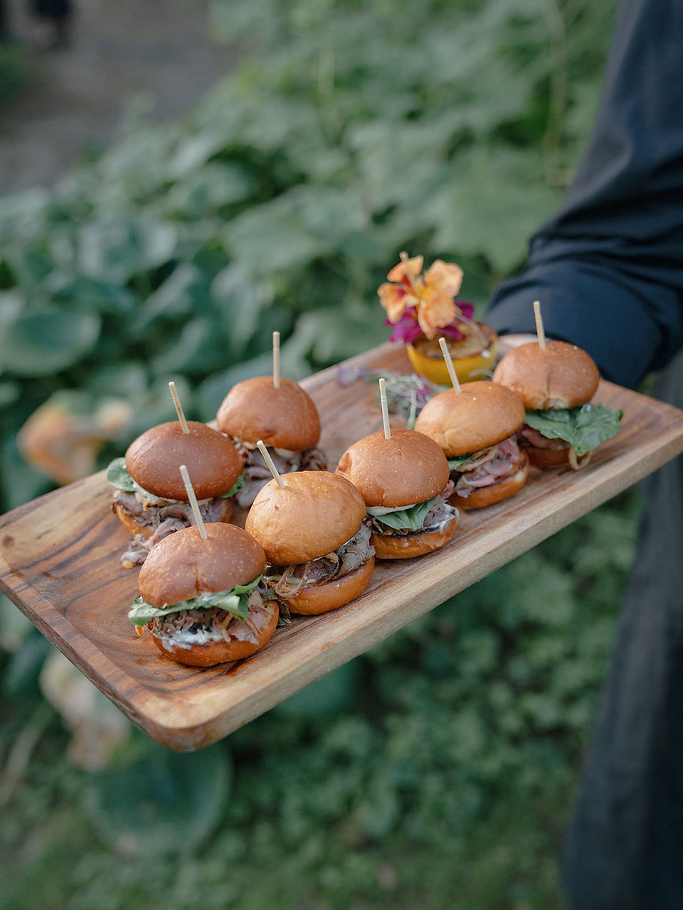 burger bar wedding reception
