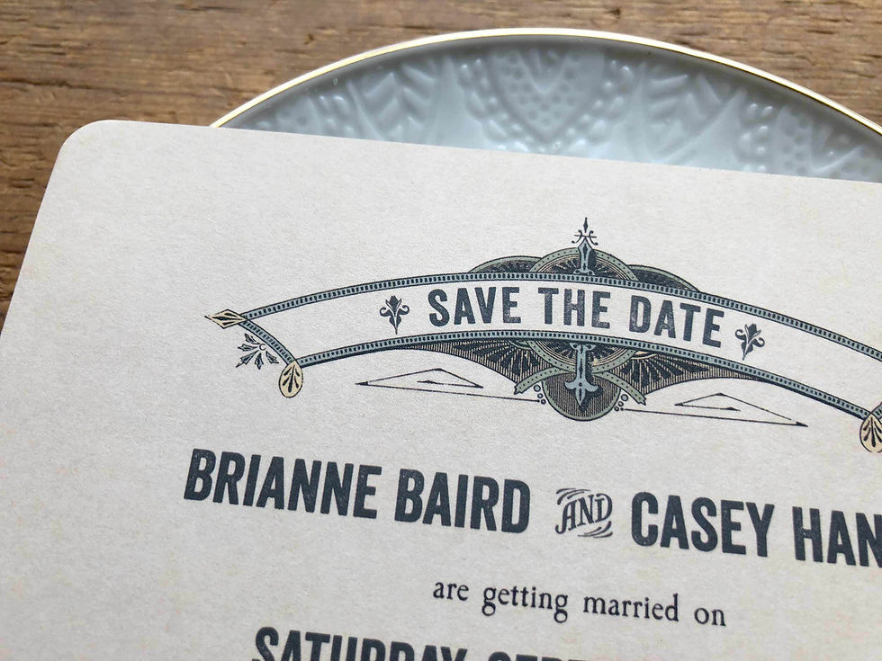 Thumbnail: cat dog vintage save the date cards postcards roaring twenties gatsby