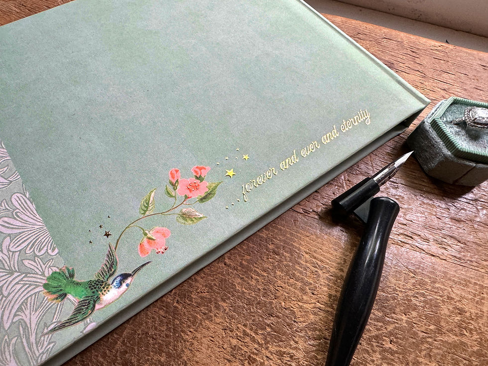 Thumbnail: sage green gold wedding guest book photo album polaroid guestbook reception table