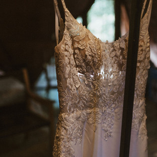 lace and rhinestone wedding dress