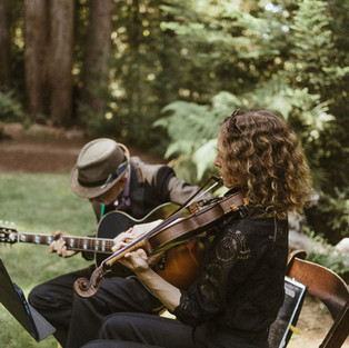 wedding reception forest