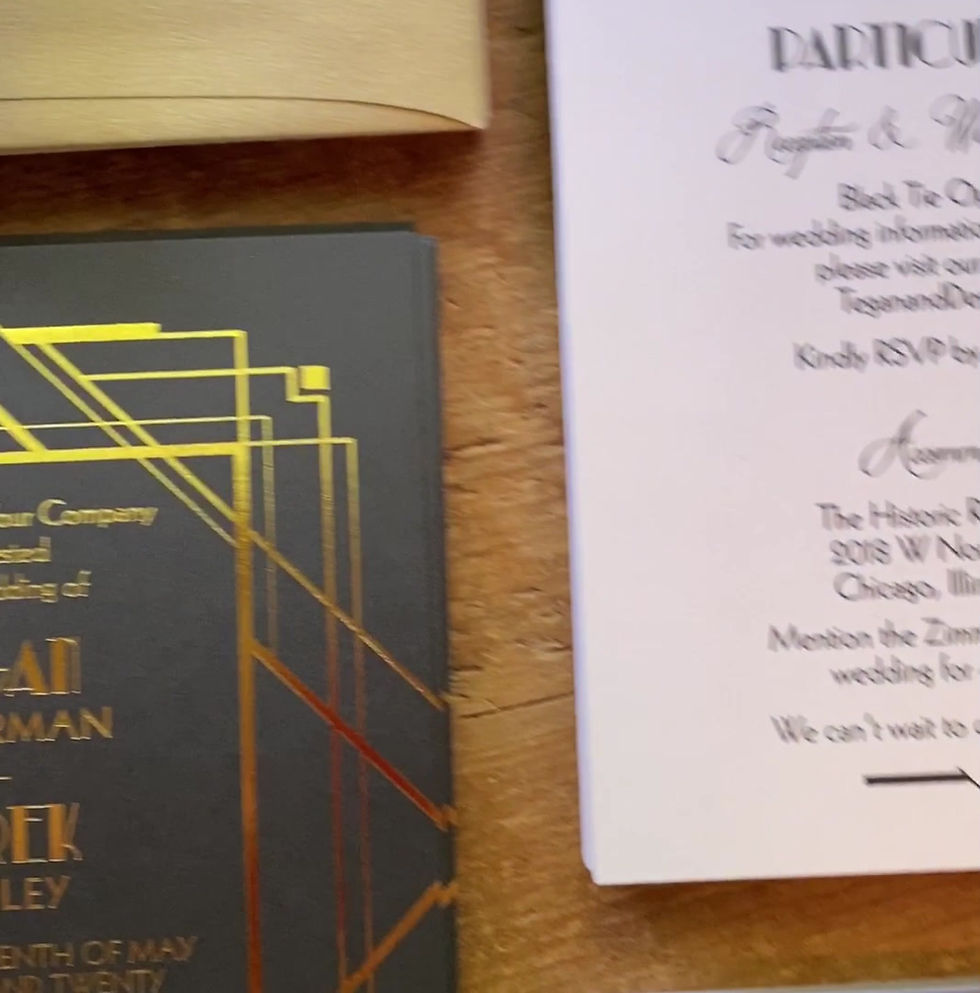 Thumbnail: Art Deco Astoria Wedding Invitations