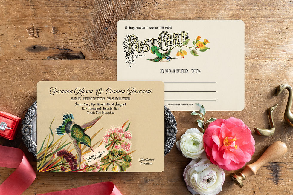 Thumbnail: Victorian Rose Boho Wedding Invitations