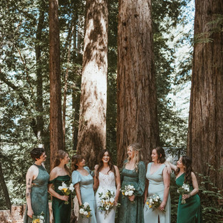 sage and emerald green bridesmaid dresses party