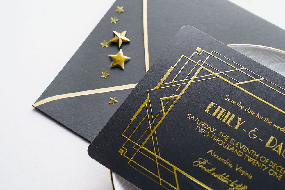 Thumbnail: Art Deco Astoria Wedding Invitations