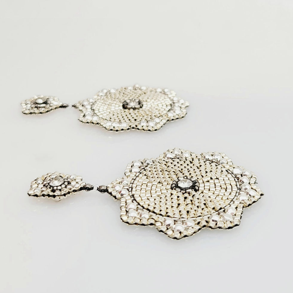 Miniaturbild: Ohrringe Barbabella Swarovski silber