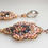 Miniaturbild: Ohrringe Einblatt mini, rosa, grau, rosegold
