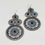 Miniaturbild: Ohrringe Schneefrau Sodalith blau, chrome