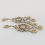 Miniaturbild: Ohrringe Dreiblatt Mini, silber, gold Ed.2