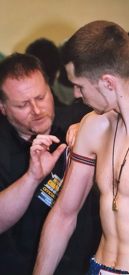 Mick Helping Prepar Sam For A Fight