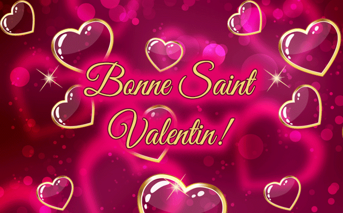 Ce mois de mars, le mois du printemps. D'ici-là, le 14 février : Bonne Saint Valentin, mon amour !