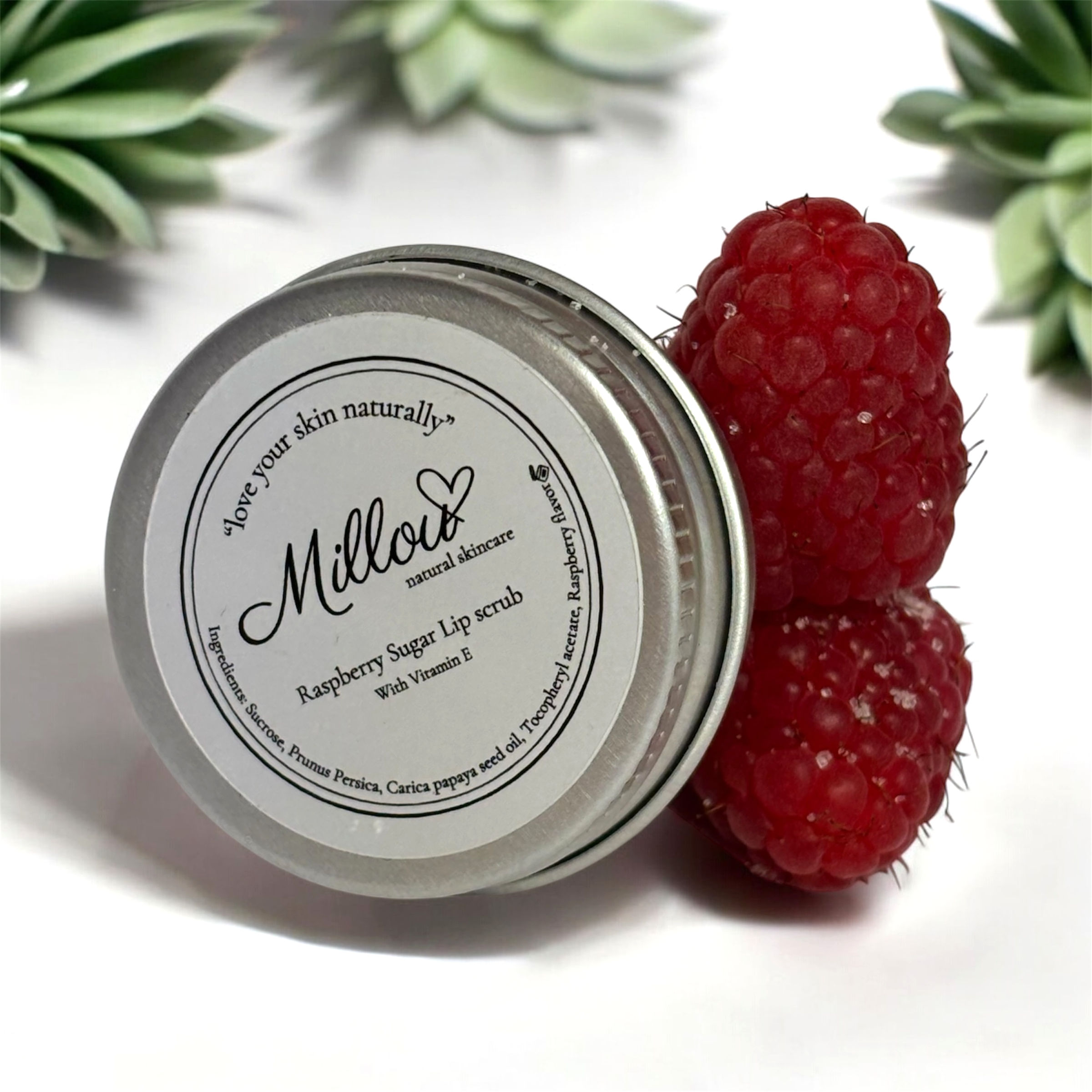 Raspberry Sugar Lip Scrub (with Vitamin e)