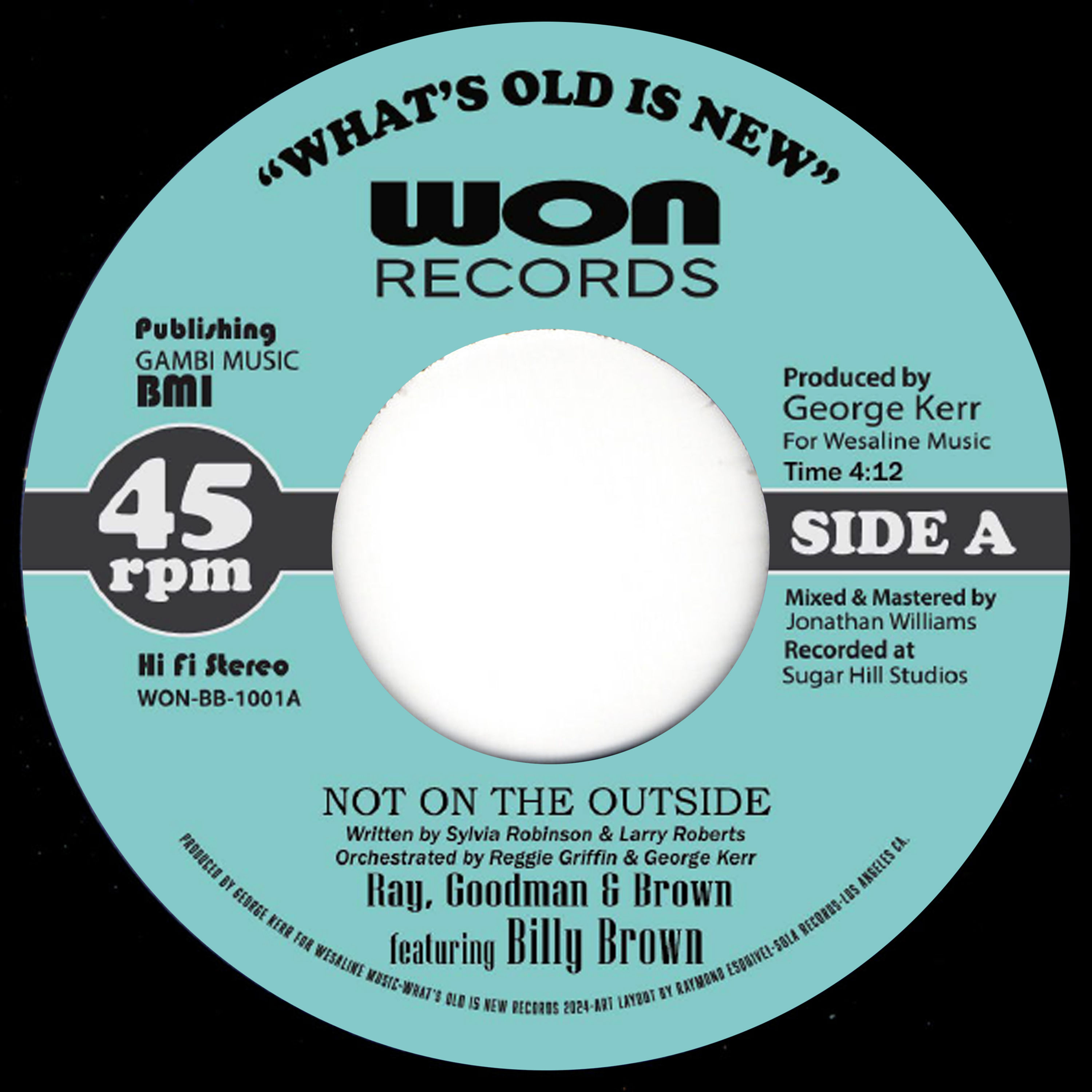 Ray, Goodman & Brown Ft Billy Brown - Not On The Outside/Look Over Your Shoulder