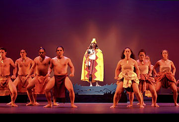 Lighting by Mark Anthony Astrella for a touring show centered around the Hawaiian king, Kahekili,