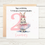 Thumbnail: Personalised 1st Birthday Card with a cute rabbit in a tutu