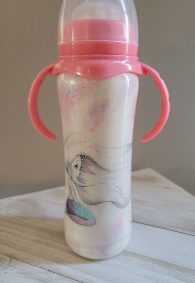 Thumbnail: 8 oz Mermaid Baby Bottle