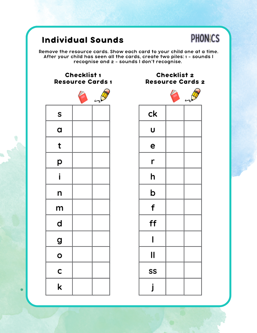 Thumbnail: Phonics Checklist DIY Tool Kit