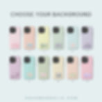 pastel stripes phone case personalized with shadow initals