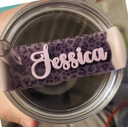 personalized stanley tumbler name plate