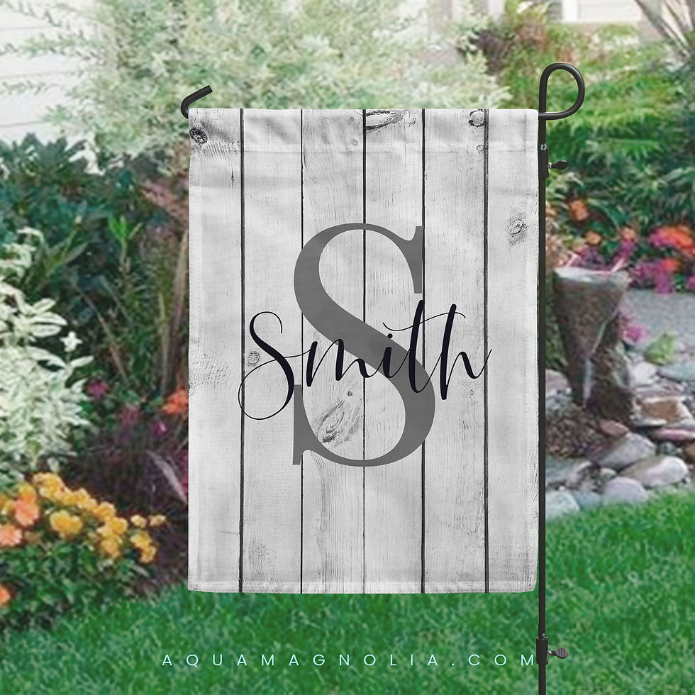 rustic modern farmhouse garden flag