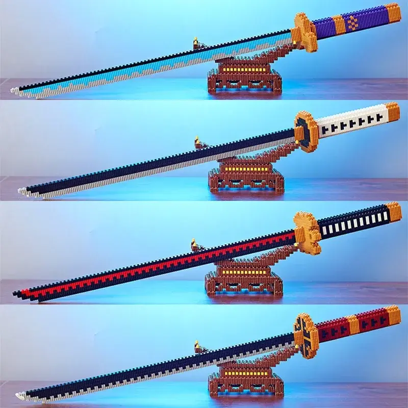 Samurai Sword Building Blocks Ninja Blade Katana Japanese Anime Butterfly Nichir