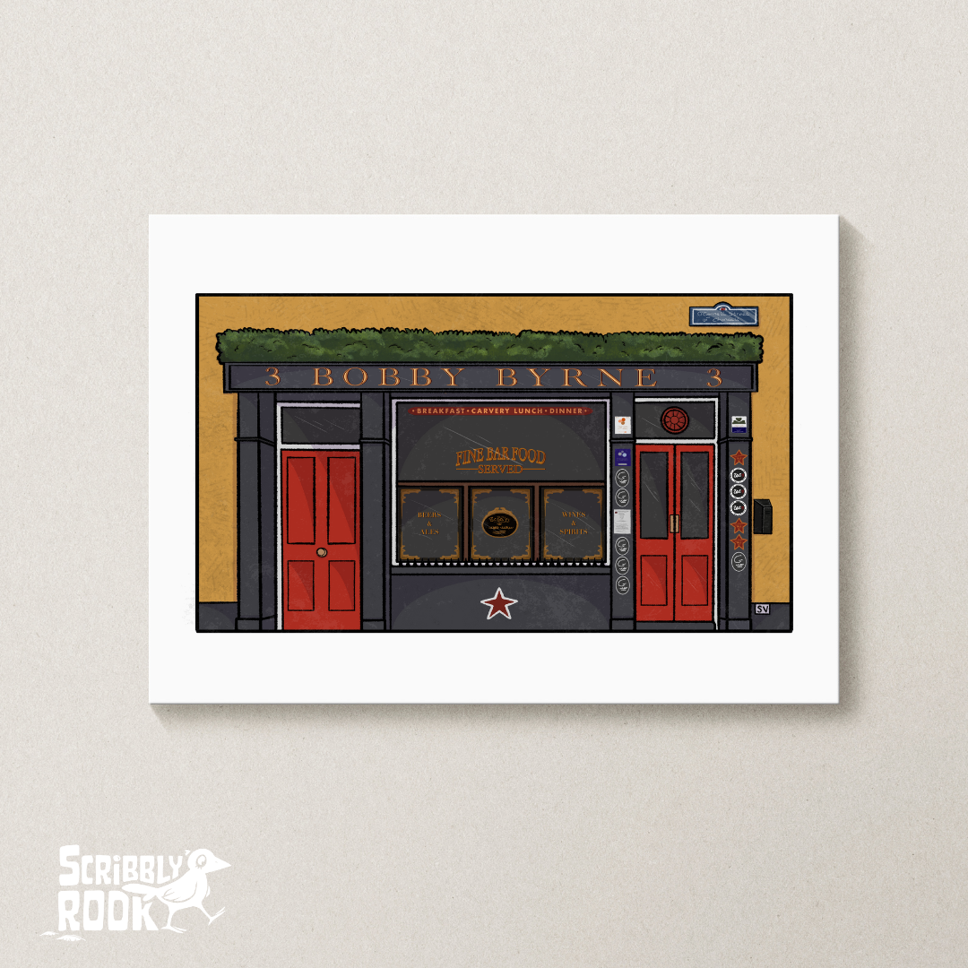 Bobby Byrnes Pub - A5 Art Print