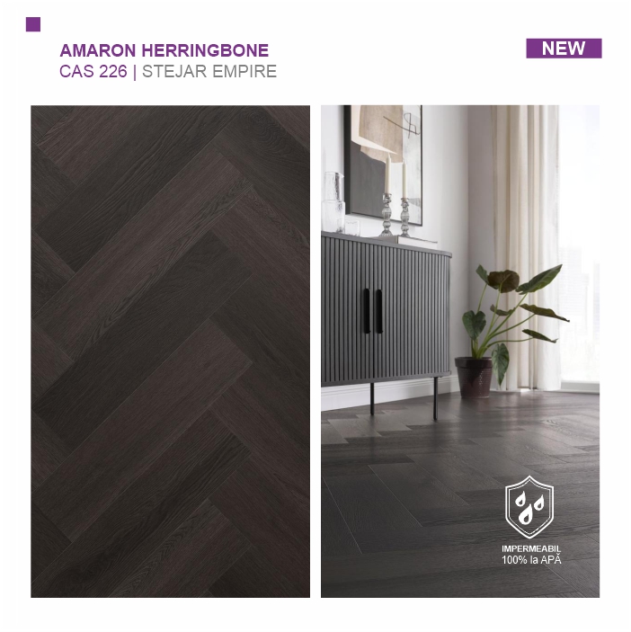 Пол SPC ARBITON Amaron Herringbone EIR, STEJAR EMPIRE, CAS 226
