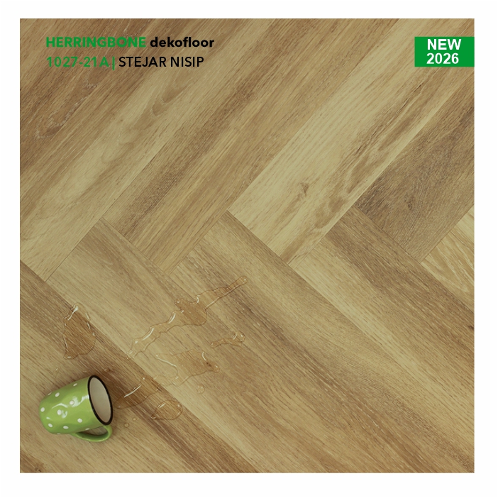 Пол SPC Dekofloor Herringbone, STEJAR NISIP, 1027-21A